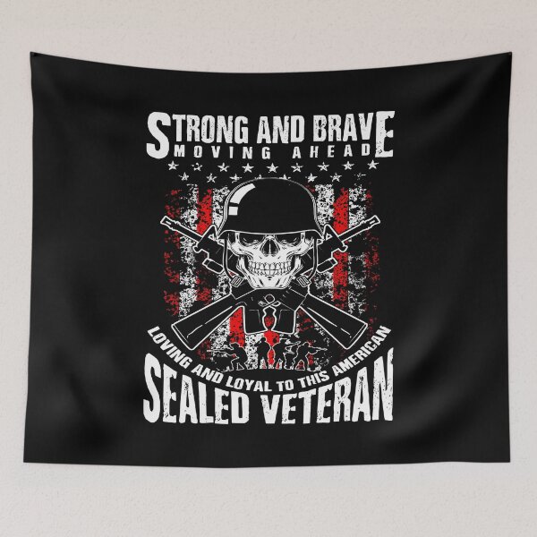 Item preview, Strong and Brave American Sealed Veteran - Moving Ahead with Love and Loyalty designed and sold by Neggan.