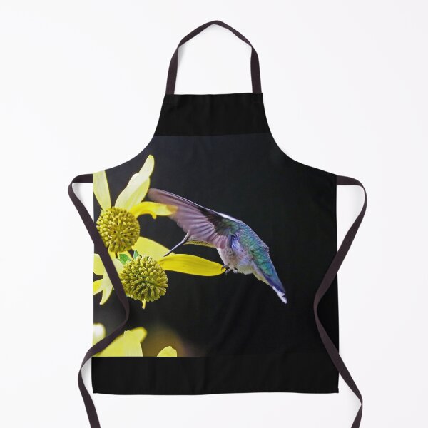 Item preview, Ruby Throated Hummingbird On Yellow Flowers designed and sold by Deb Oppermann.
