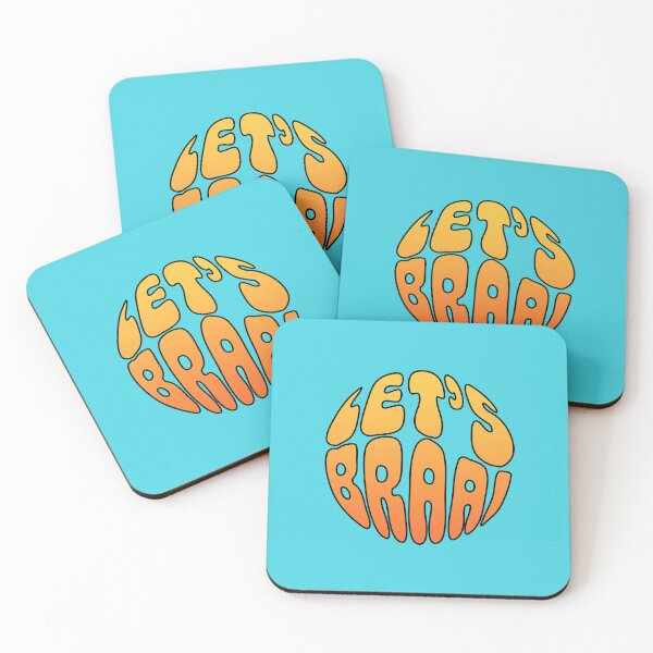 Item preview, Let's Braai Retro Gradient Type designed and sold by AsteriskHouse.