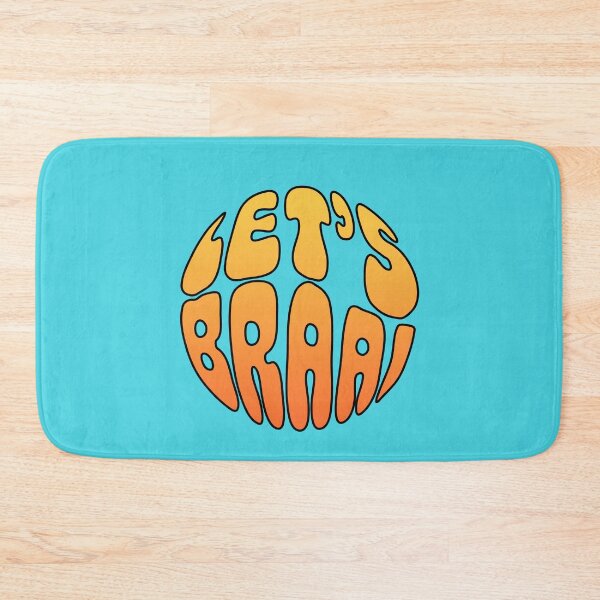 Item preview, Let's Braai Retro Gradient Type designed and sold by AsteriskHouse.