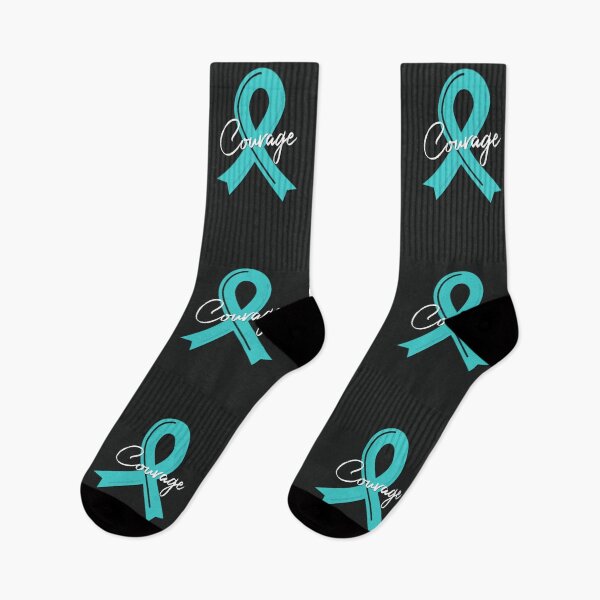 Item preview, Courage - Awareness Teal Ribbon Month designed and sold by MJDezigns.