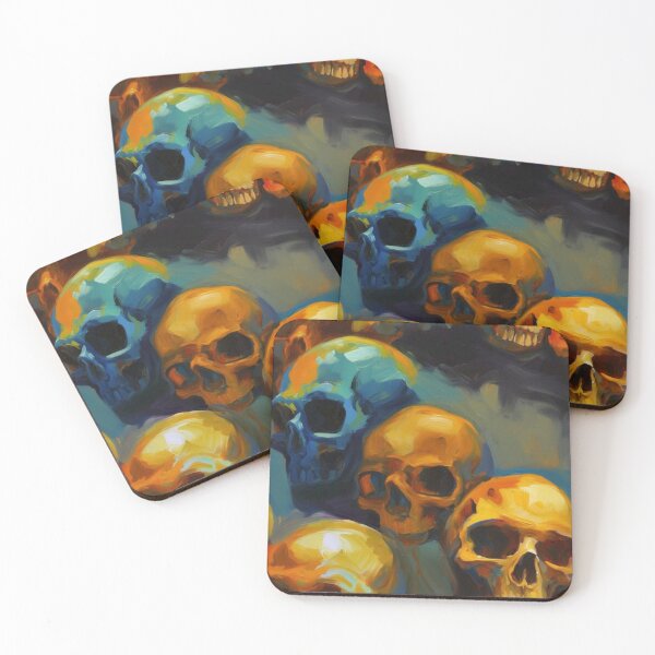 Item preview, Oil Painting of Skulls 05 designed and sold by KRNDesign.