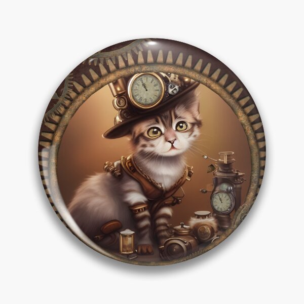 Item preview, Little steampunk kitten designed and sold by nicky2342.