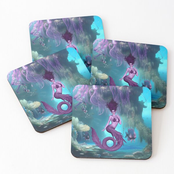 Item preview, Wonderful mermaid in the deep ocean designed and sold by nicky2342.
