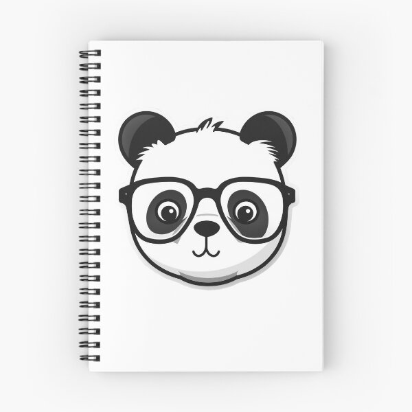 Item preview, Panda Bear Face wearing thick glasses Sticker designed and sold by BrinaandPops.