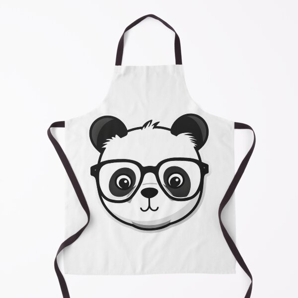 Item preview, Panda Bear Face wearing thick glasses Sticker designed and sold by BrinaandPops.