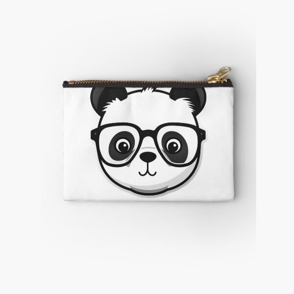 Item preview, Panda Bear Face wearing thick glasses Sticker designed and sold by BrinaandPops.