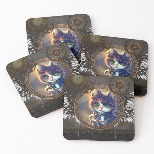 Item preview, Sweet  little steampunk kitten designed and sold by nicky2342.