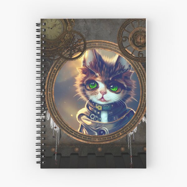Item preview, Sweet  little steampunk kitten designed and sold by nicky2342.