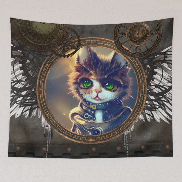 Item preview, Sweet  little steampunk kitten designed and sold by nicky2342.