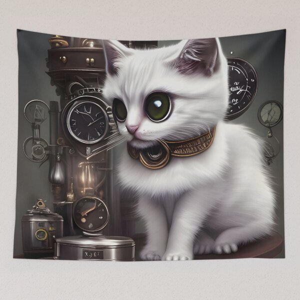 Item preview, Little steampunk cat designed and sold by nicky2342.