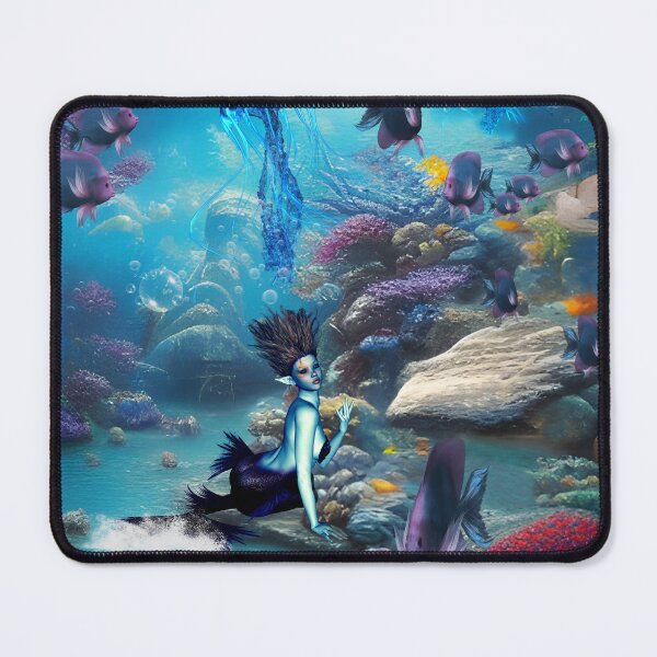 Item preview, Wonderful mermaid with jellyfish designed and sold by nicky2342.
