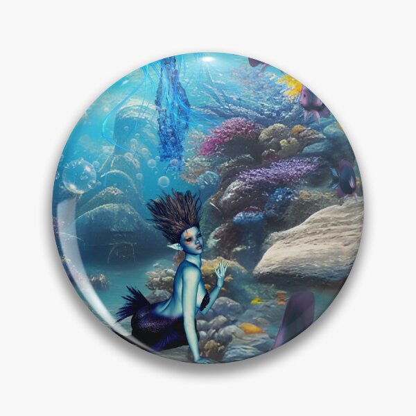 Item preview, Wonderful mermaid with jellyfish designed and sold by nicky2342.