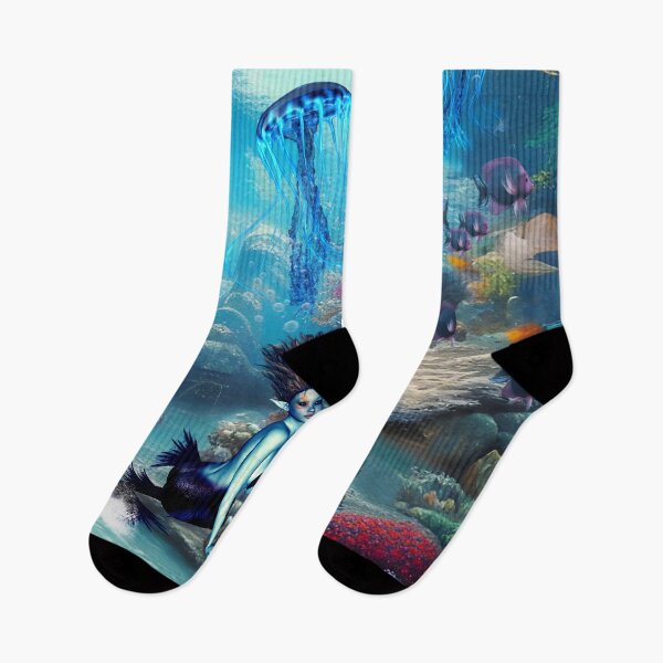 Item preview, Wonderful mermaid with jellyfish designed and sold by nicky2342.