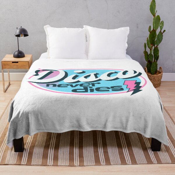 Item preview, DISCO - Never Dies Retro (blue/pink) designed and sold by Discothreadz.