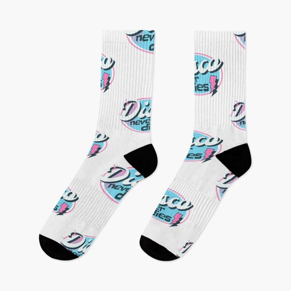 Aperçu de l'œuvre DISCO - Never Dies Retro (bleu/rose) créée et vendue par Discothreadz.