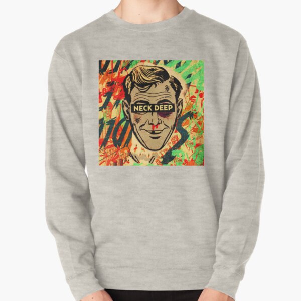 Neck top deep sweatshirt