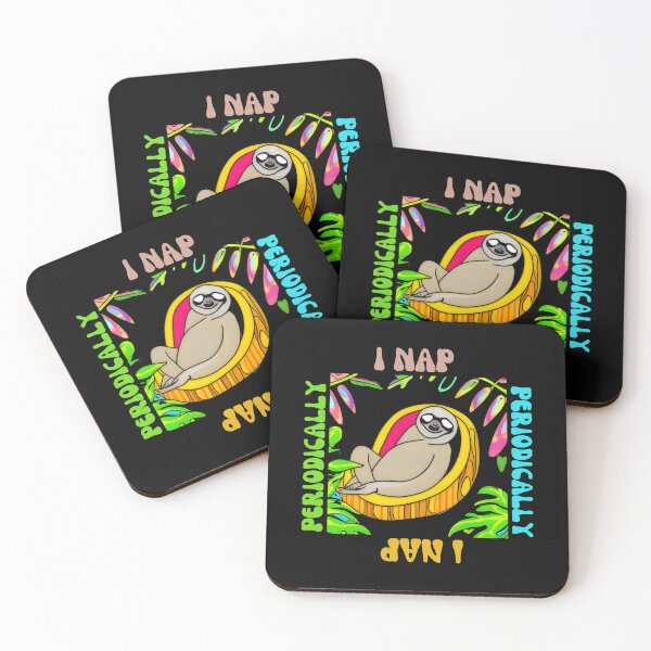 Item preview, i nap periodically funny sleeping sloth under trees designed and sold by Shimizite Art.