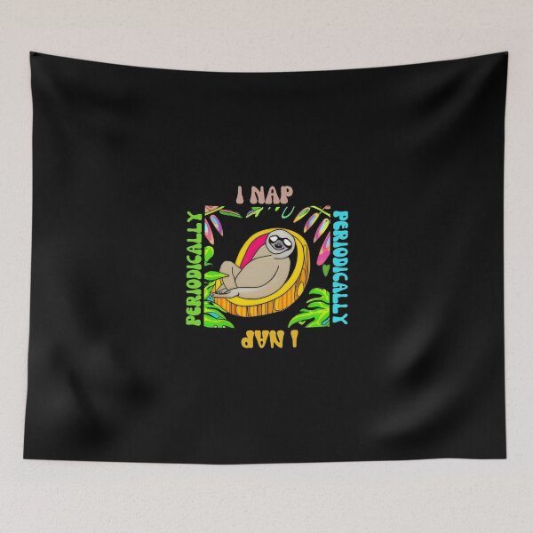 Item preview, i nap periodically funny sleeping sloth under trees designed and sold by Shimizite Art.