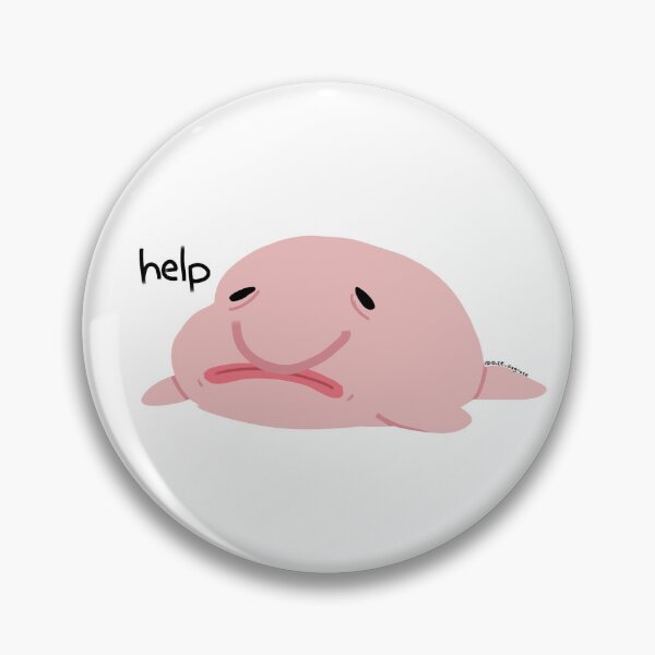 Funny Blob Fish Pins and Buttons for Sale