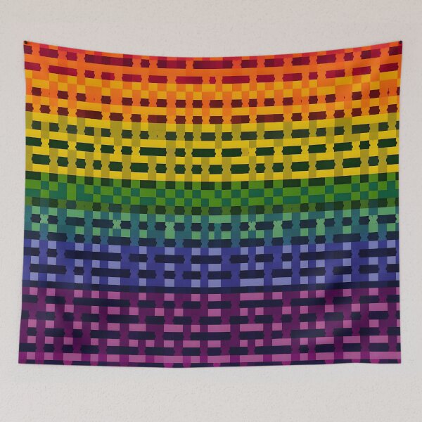 Item preview, Pixels rainbow designed and sold by MidgardWonders.