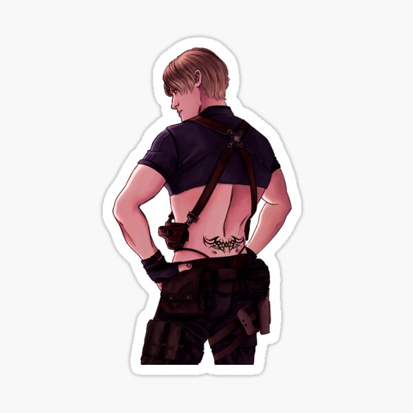 Leon Tramp Stamp Sticker For Sale By Elysianvrt Redbubble 0518