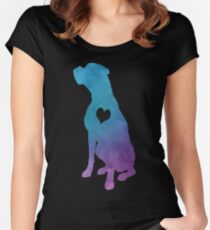 Camiseta entallada de cuello redondo Adore boxers acuarela