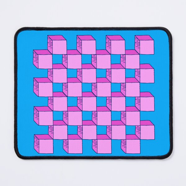 Item preview, Big Cool 3D Pink Grid designed and sold by ladykatiehardy.