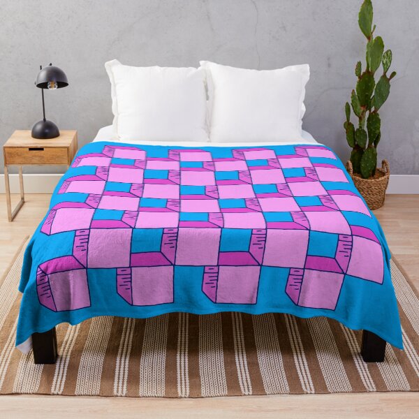Item preview, Big Cool 3D Pink Grid designed and sold by ladykatiehardy.