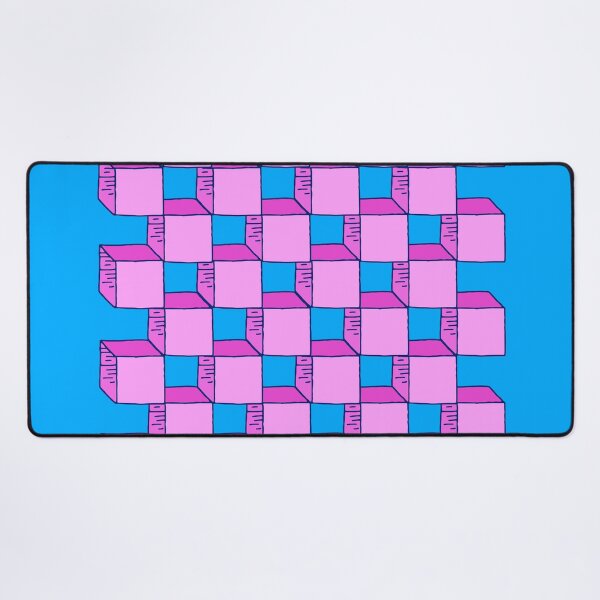 Item preview, Big Cool 3D Pink Grid designed and sold by ladykatiehardy.