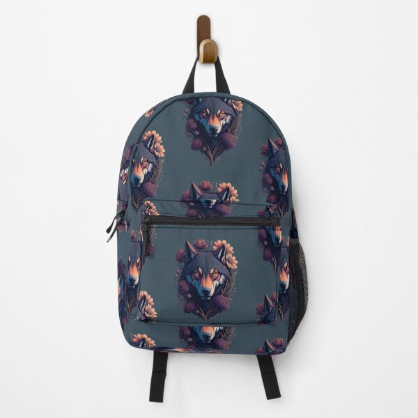 Item preview, wolf and flowers designed and sold by palpadin.