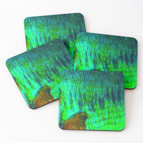 Item preview, Bright Blue Green Largemouth Bass Skin Pattern designed and sold by CJRPics.