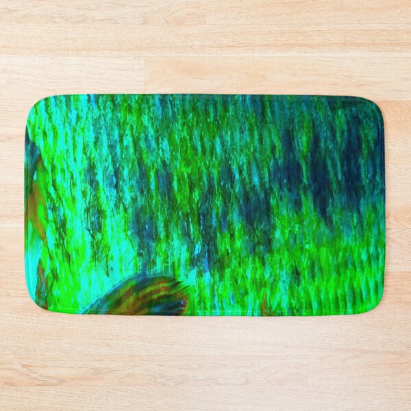 Item preview, Bright Blue Green Largemouth Bass Skin Pattern designed and sold by CJRPics.