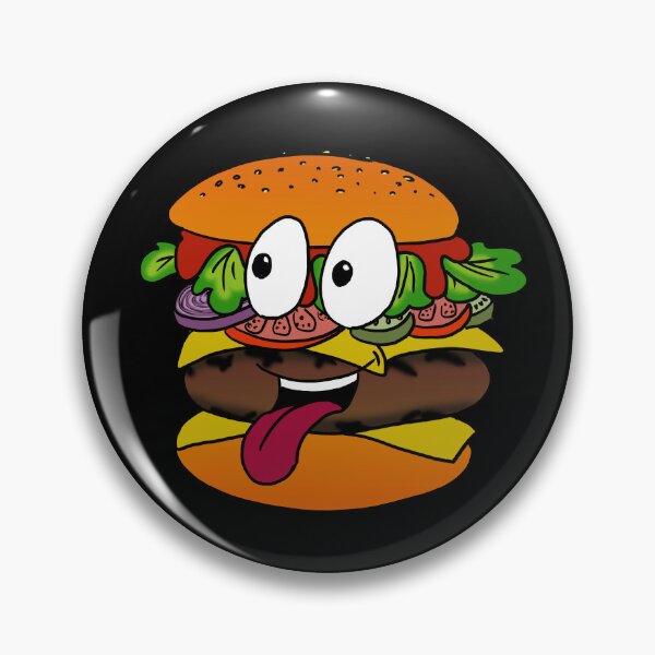 Item preview, Appetizing cartoon burger designed and sold by Galfi.