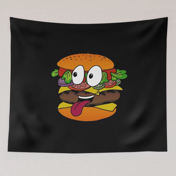 Item preview, Appetizing cartoon burger designed and sold by Galfi.