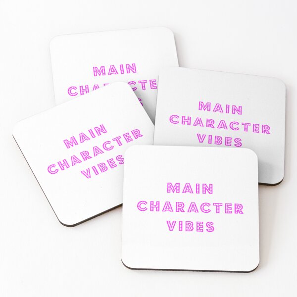 Item preview, Main Character Vibes - Pink Text designed and sold by LittleBettyMakes.