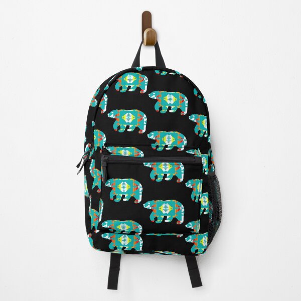 Item preview, Turquiose / Fire Color / White Native Print Bear designed and sold by JMWCD.