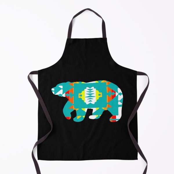 Item preview, Turquiose / Fire Color / White Native Print Bear designed and sold by JMWCD.
