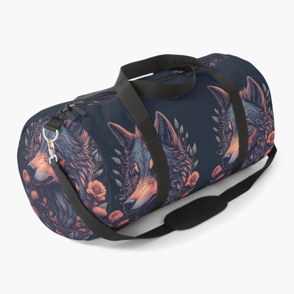 Item preview, wolf and flowers designed and sold by palpadin.