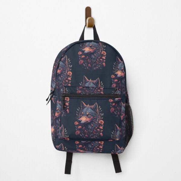 Item preview, wolf and flowers designed and sold by palpadin.