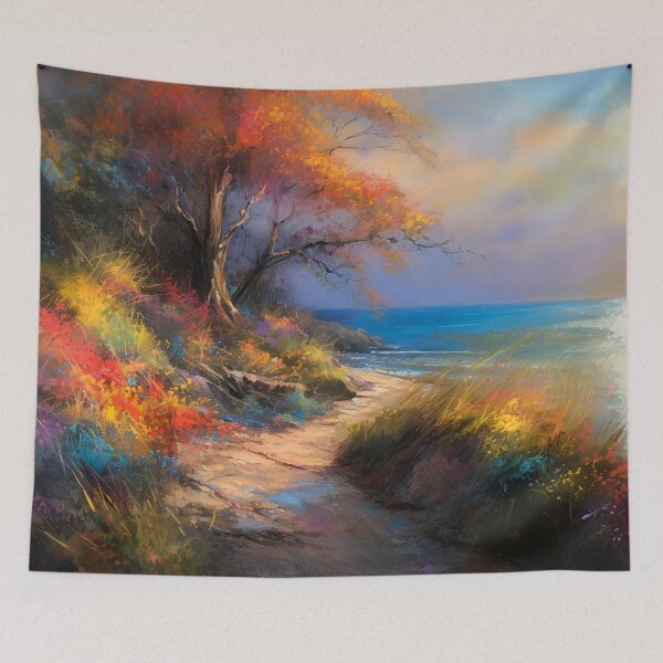 Item preview, Coastal view designed and sold by Red Witch Art.