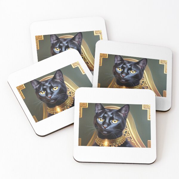 Artikelvorschau, Black Cat with gold collar entworfen und verkauft von SriGem.