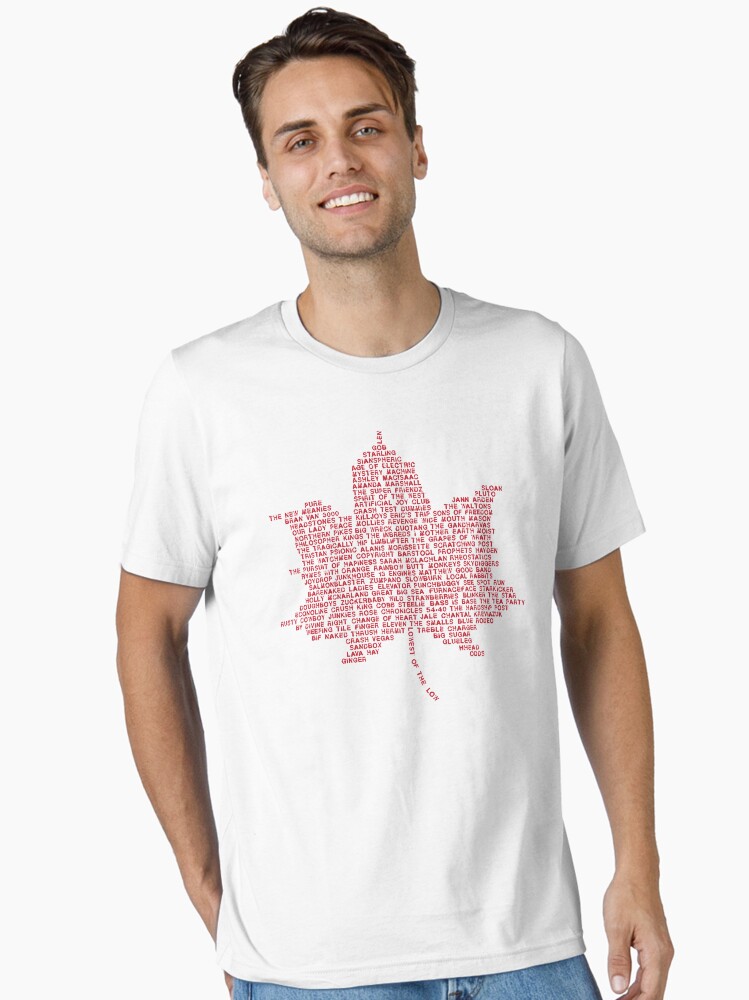 Thumbnail 1 of 7, Essential T-Shirt, 90s CanRock Band Leaf designed and sold by LaforestCreativ.