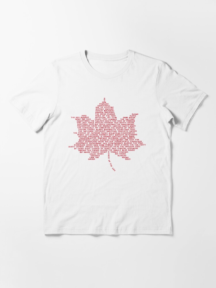 Thumbnail 3 of 7, Essential T-Shirt, 90s CanRock Band Leaf designed and sold by LaforestCreativ.