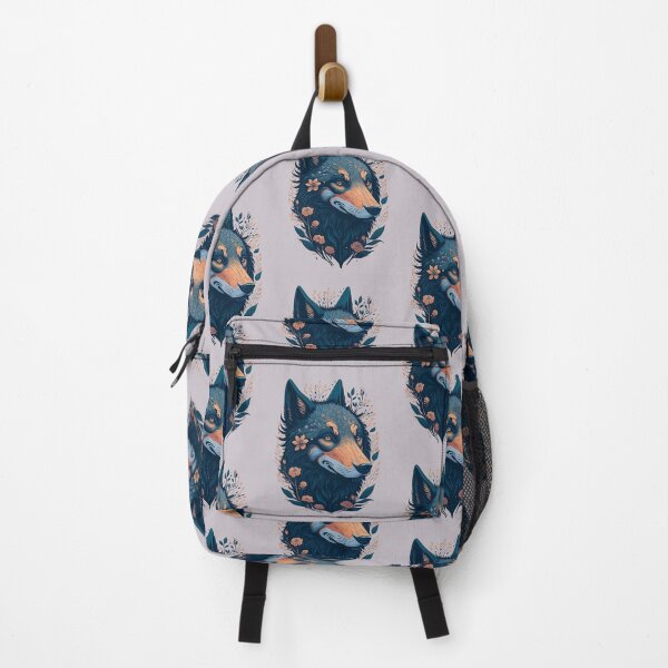 Item preview, wolf and flowers designed and sold by palpadin.