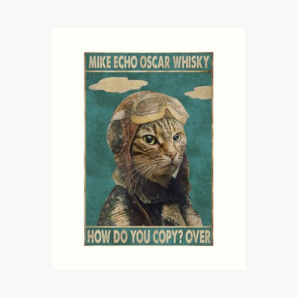 Artikel-Vorschau von Cat-Pilot Mike Echo Oscar Whiskey, designt und verkauft von proplayerlato.