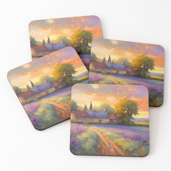 Item preview, French countryside with lavender designed and sold by Red Witch Art.