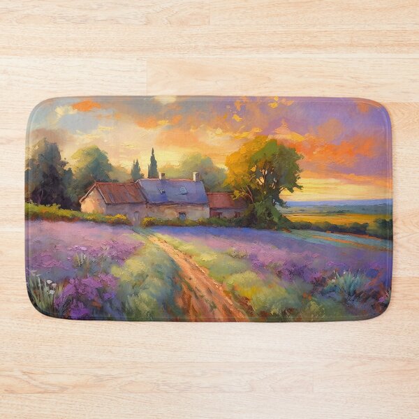Item preview, French countryside with lavender designed and sold by Red Witch Art.