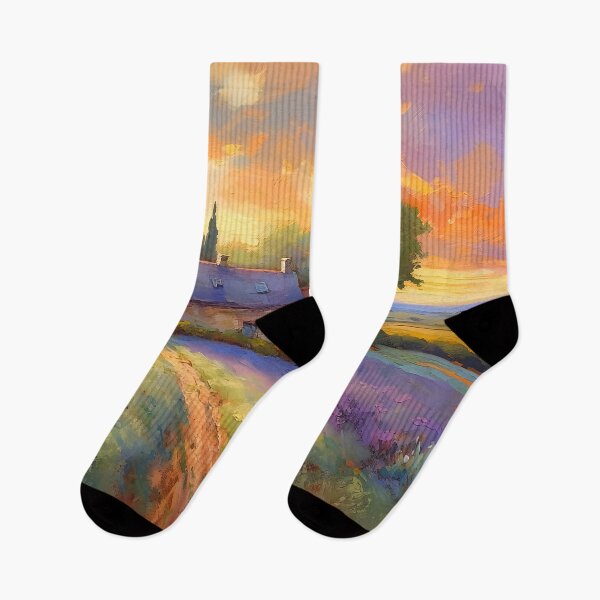 Item preview, French countryside with lavender designed and sold by Red Witch Art.
