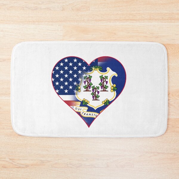 Item preview, State of Connecticut Flag and American Flag Fusion Design designed and sold by Gsallicat.